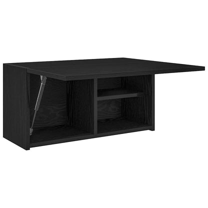 Bad-Wandschrank Schwarz 60x25x30 cm Holzwerkstoff