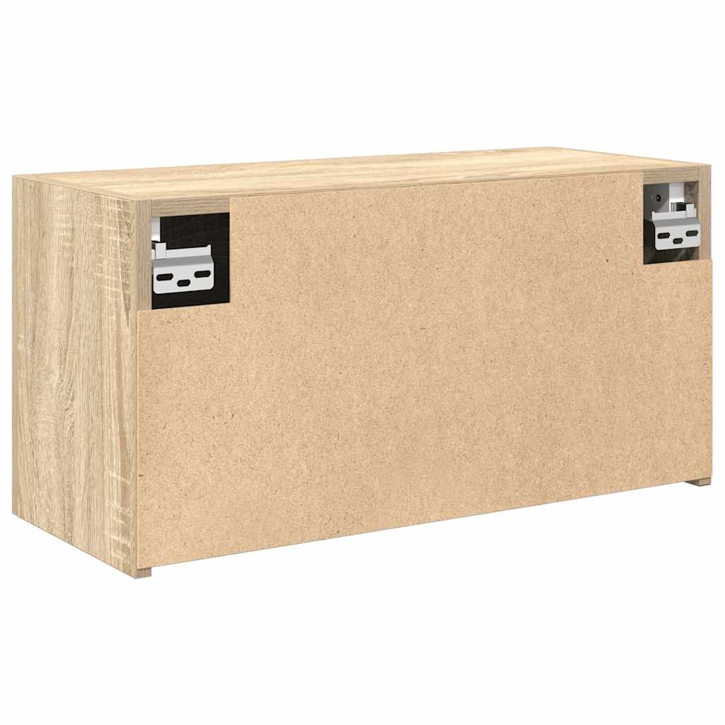 Bad-Wandschrank Sonoma-Eiche 60x25x30 cm Holzwerkstoff