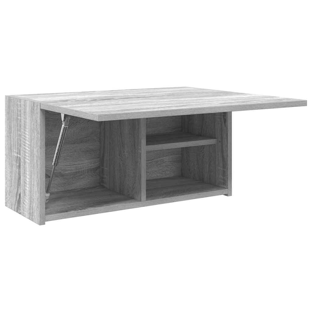 Bad-Wandschrank Grau Sonoma 60x25x30 cm Holzwerkstoff