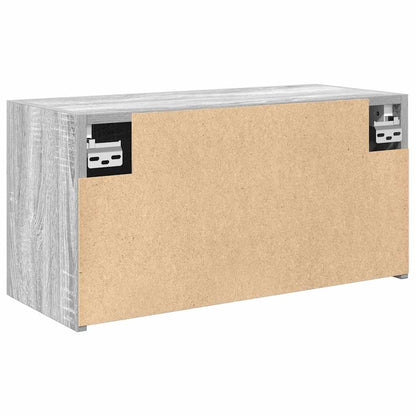 Bad-Wandschrank Grau Sonoma 60x25x30 cm Holzwerkstoff