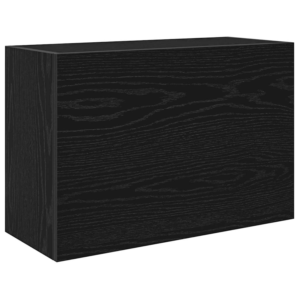 Bad-Wandschrank Schwarz 60x25x40 cm Holzwerkstoff