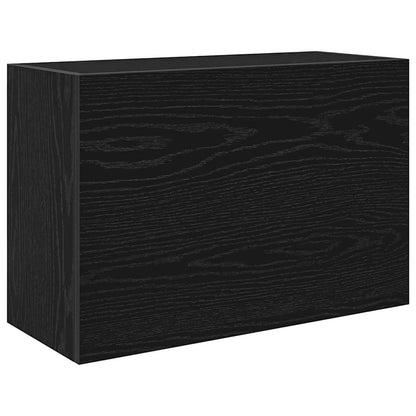 Bad-Wandschrank Schwarz 60x25x40 cm Holzwerkstoff