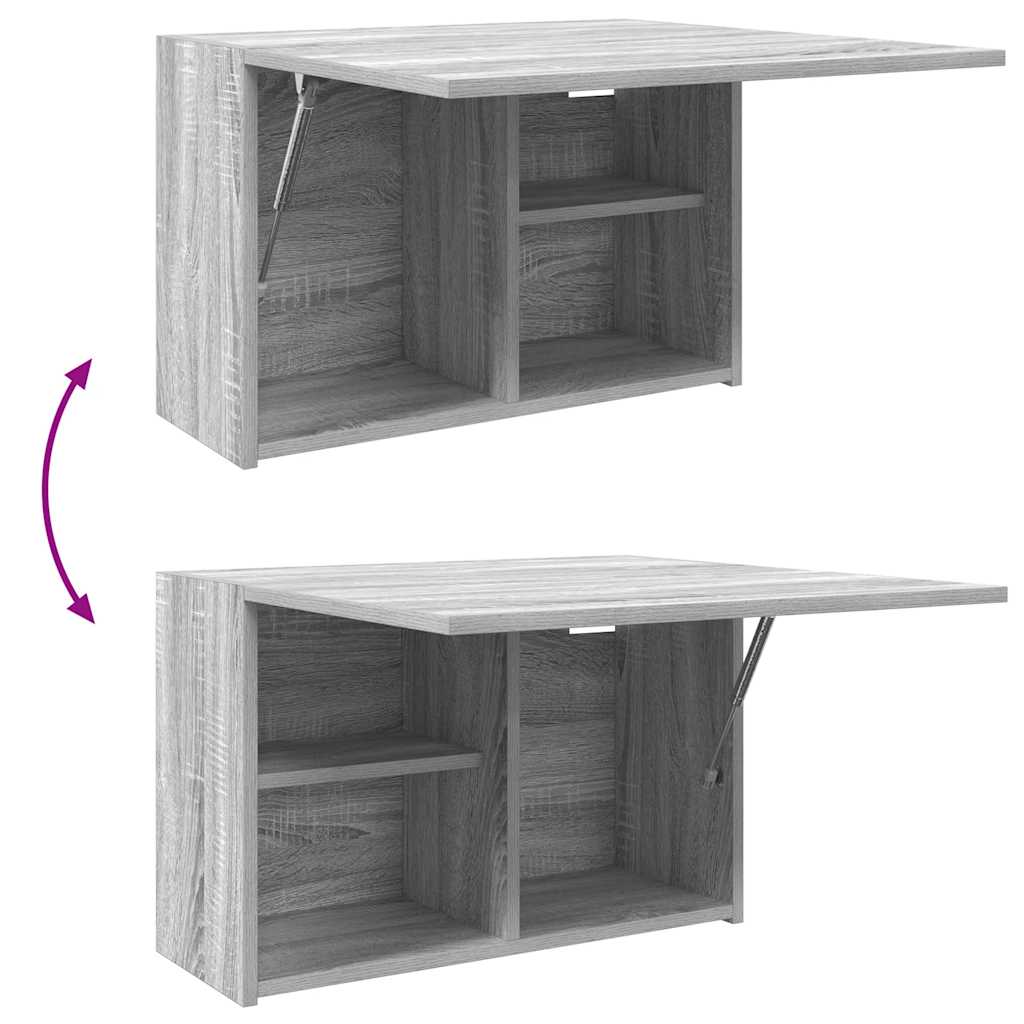 Bad-Wandschrank Grau Sonoma 60x25x40 cm Holzwerkstoff