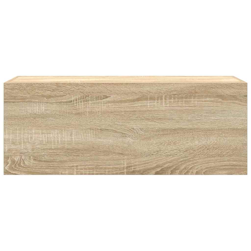 Bad-Wandschrank Sonoma-Eiche 80x25x30 cm Holzwerkstoff