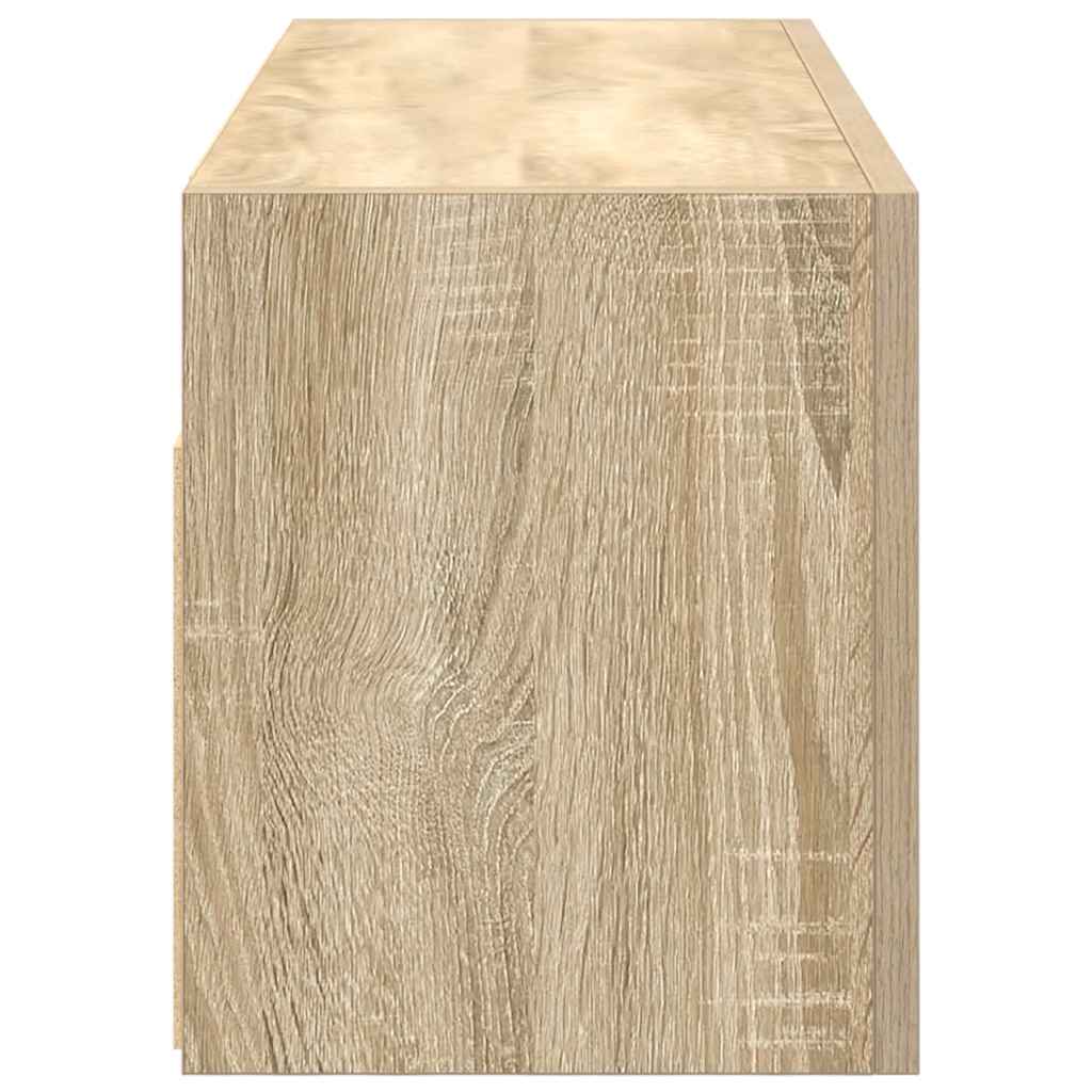 Bad-Wandschrank Sonoma-Eiche 80x25x30 cm Holzwerkstoff