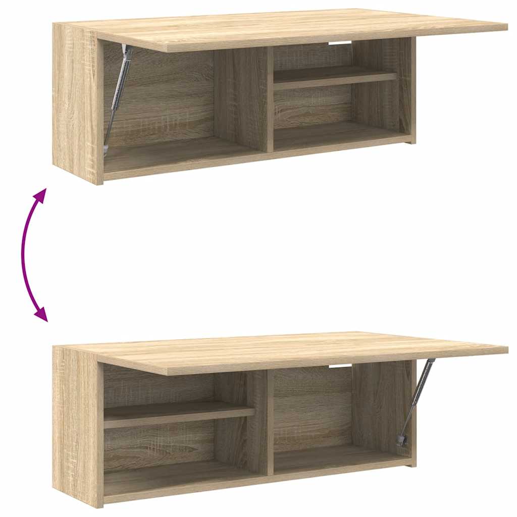 Bad-Wandschrank Sonoma-Eiche 80x25x30 cm Holzwerkstoff