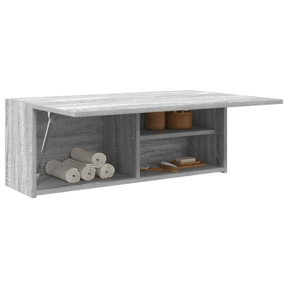 Bad-Wandschrank Grau Sonoma 80x25x30 cm Holzwerkstoff