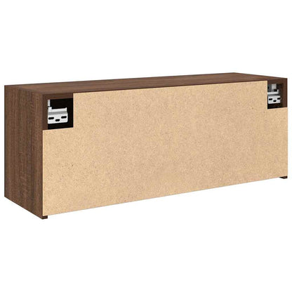 Bad-Wandschrank Braun Eichen-Optik 80x25x30 cm Holzwerkstoff