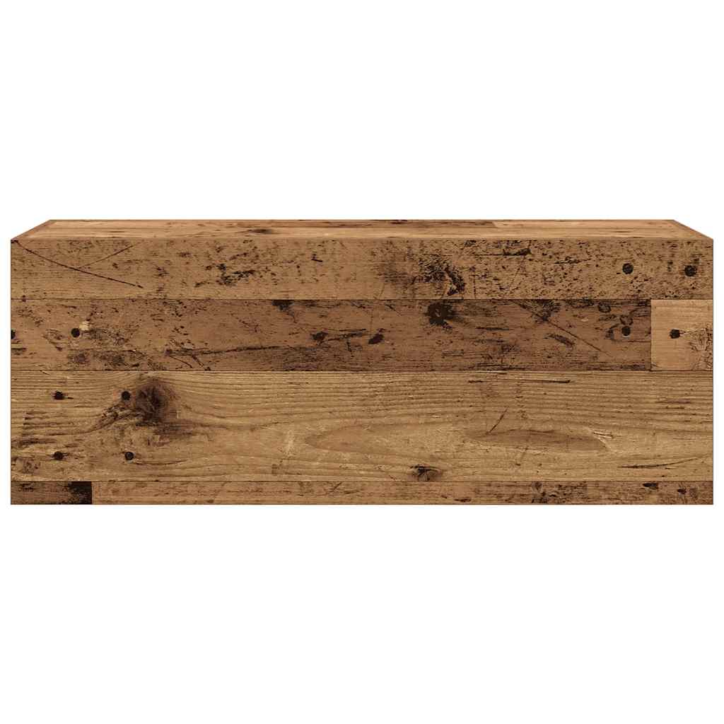 Bad-Wandschrank Altholz-Optik 80x25x30 cm Holzwerkstoff