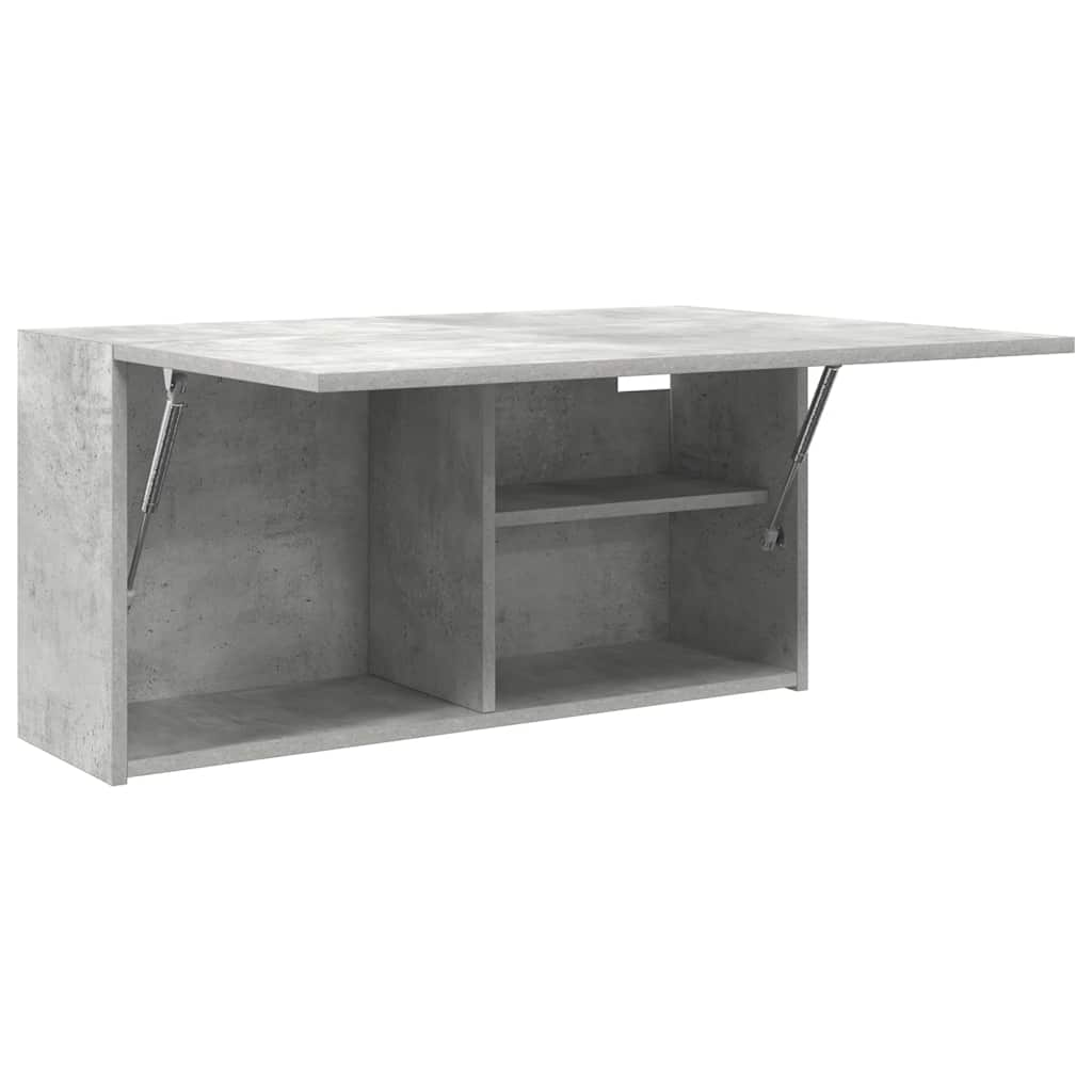 Bad-Wandschrank Betongrau 80x25x40 cm Holzwerkstoff