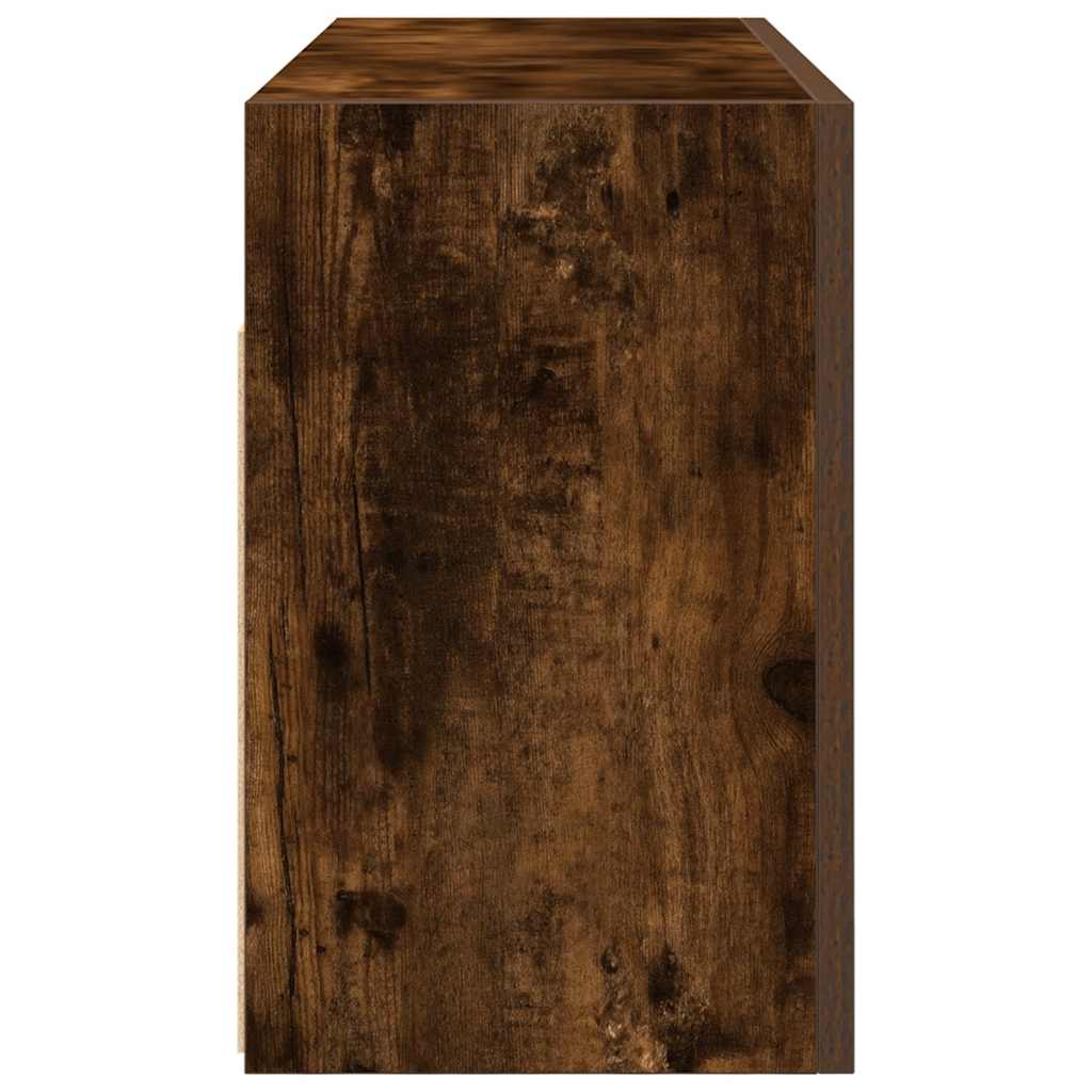 Bad-Wandschrank Räuchereiche 80x25x40 cm Holzwerkstoff