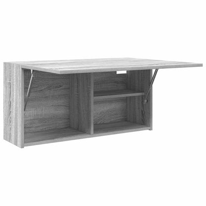 Bad-Wandschrank Grau Sonoma 80x25x40 cm Holzwerkstoff