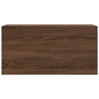 Bad-Wandschrank Braun Eichen-Optik 80x25x40 cm Holzwerkstoff