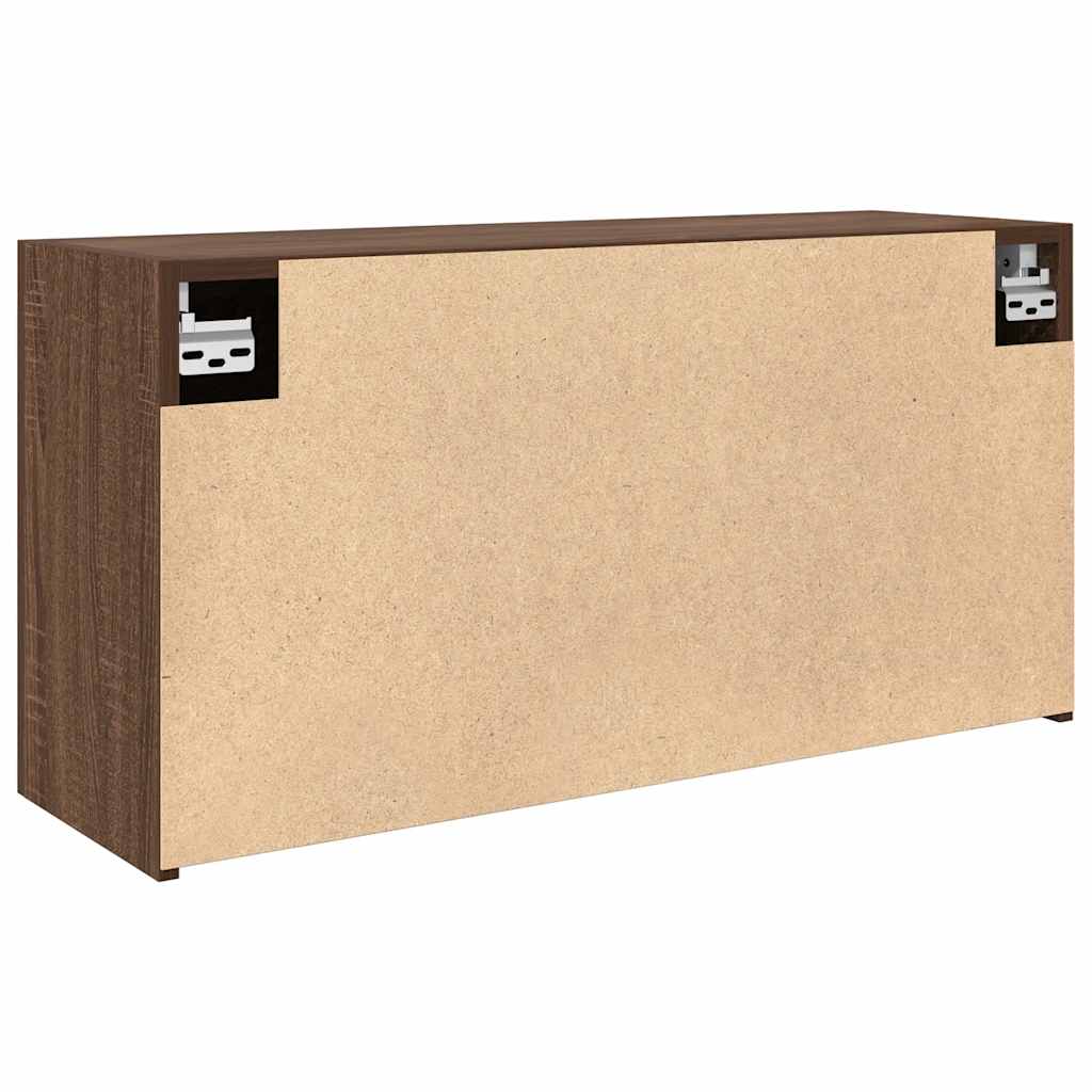 Bad-Wandschrank Braun Eichen-Optik 80x25x40 cm Holzwerkstoff