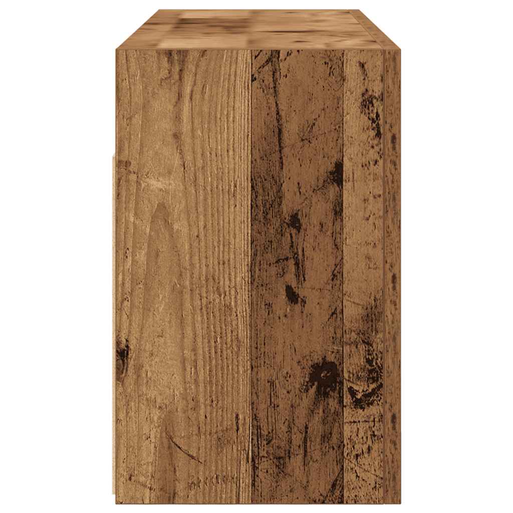 Bad-Wandschrank Altholz-Optik 80x25x40 cm Holzwerkstoff