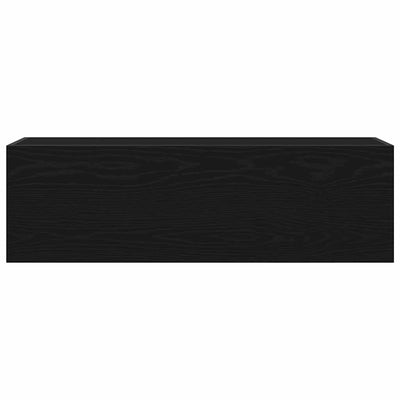 Bad-Wandschrank Schwarz 100x25x30 cm Holzwerkstoff