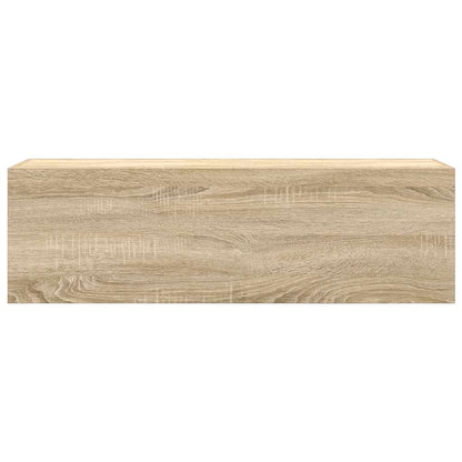 Bad-Wandschrank Sonoma-Eiche 100x25x30 cm Holzwerkstoff