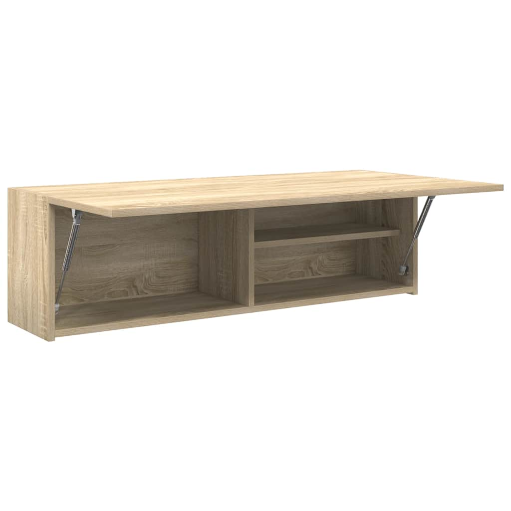 Bad-Wandschrank Sonoma-Eiche 100x25x30 cm Holzwerkstoff