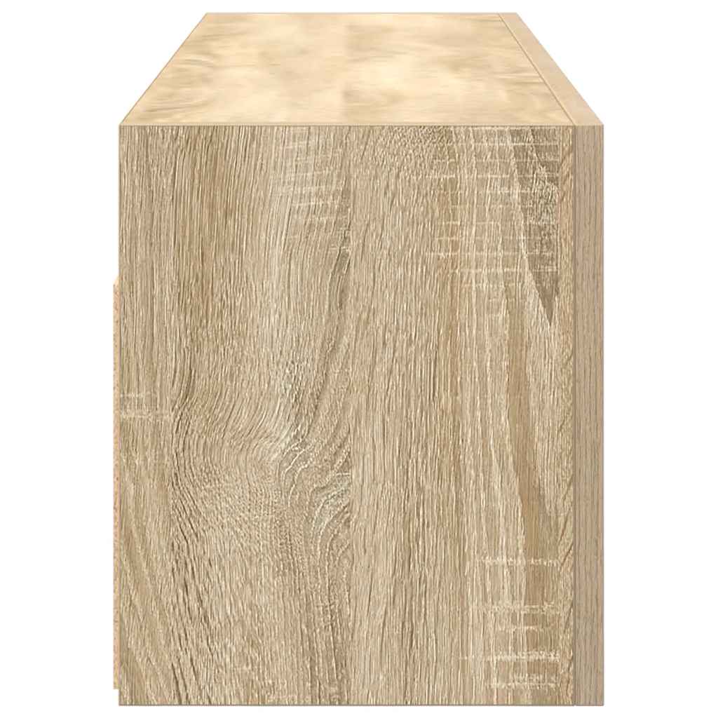 Bad-Wandschrank Sonoma-Eiche 100x25x30 cm Holzwerkstoff