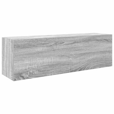 Bad-Wandschrank Grau Sonoma 100x25x30 cm Holzwerkstoff