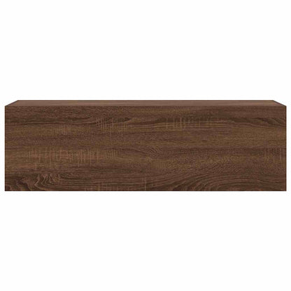 Bad-Wandschrank Braun Eichen-Optik 100x25x30 cm Holzwerkstoff