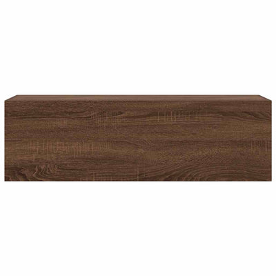 Bad-Wandschrank Braun Eichen-Optik 100x25x30 cm Holzwerkstoff