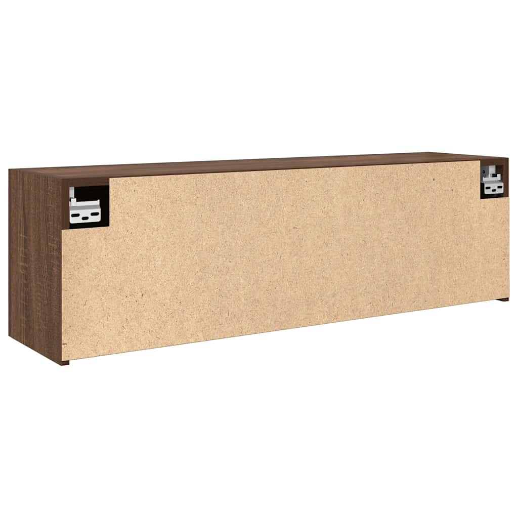 Bad-Wandschrank Braun Eichen-Optik 100x25x30 cm Holzwerkstoff