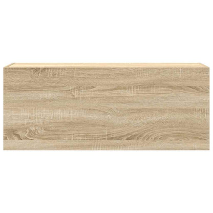 Bad-Wandschrank Sonoma-Eiche 100x25x40 cm Holzwerkstoff