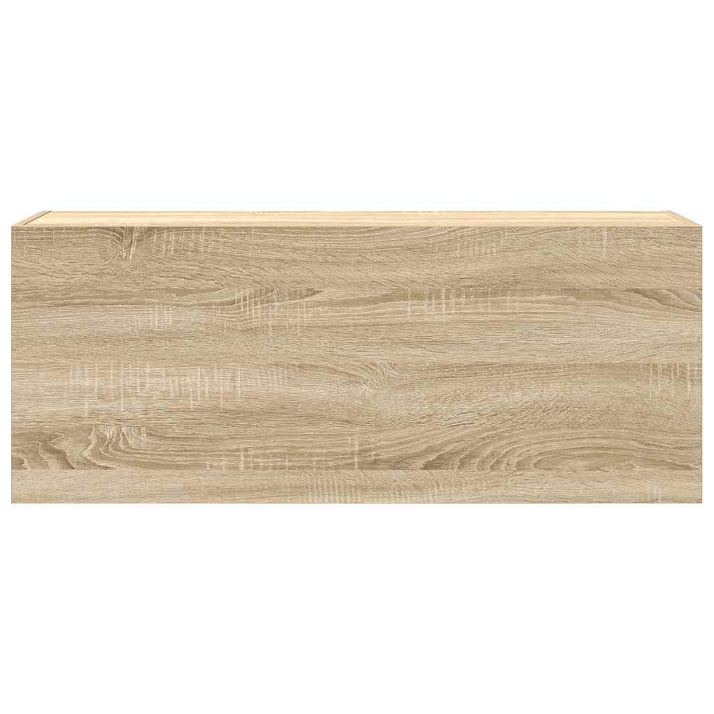 Bad-Wandschrank Sonoma-Eiche 100x25x40 cm Holzwerkstoff