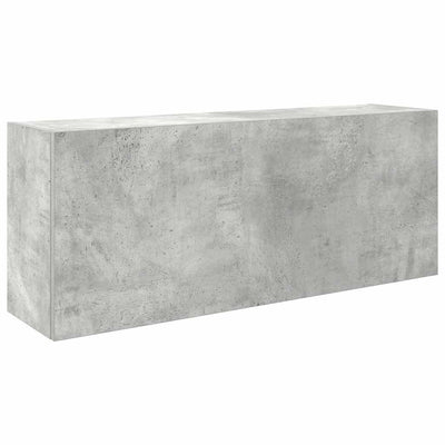 Bad-Wandschrank Betongrau 100x25x40 cm Holzwerkstoff