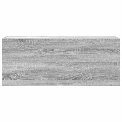 Bad-Wandschrank Grau Sonoma 100x25x40 cm Holzwerkstoff