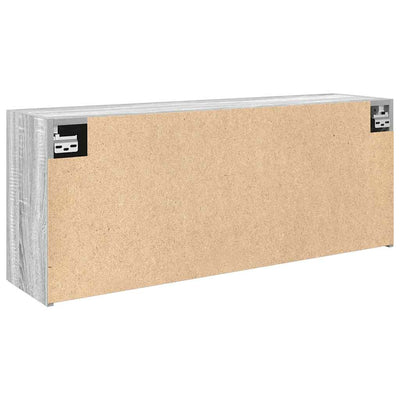 Bad-Wandschrank Grau Sonoma 100x25x40 cm Holzwerkstoff