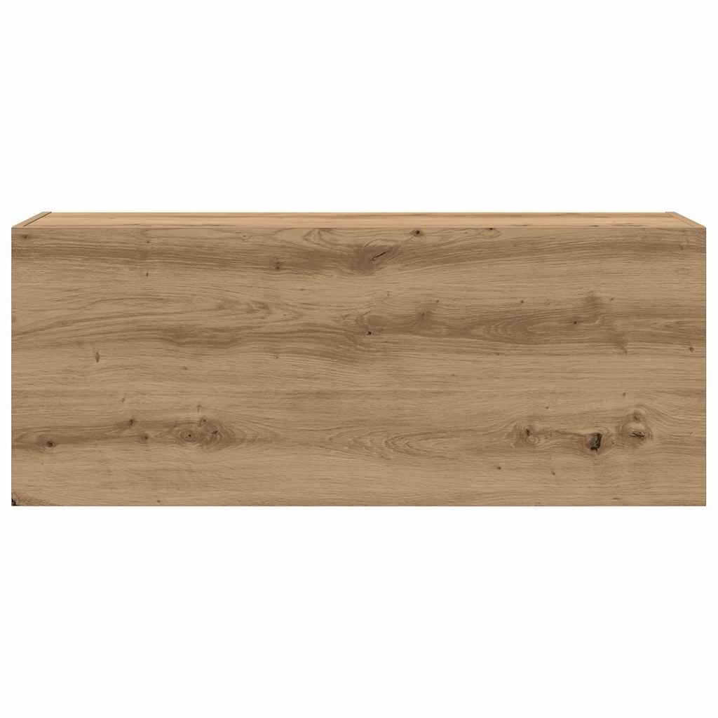 Bad-Wandschrank Artisan-Eiche 100x25x40 cm Holzwerkstoff