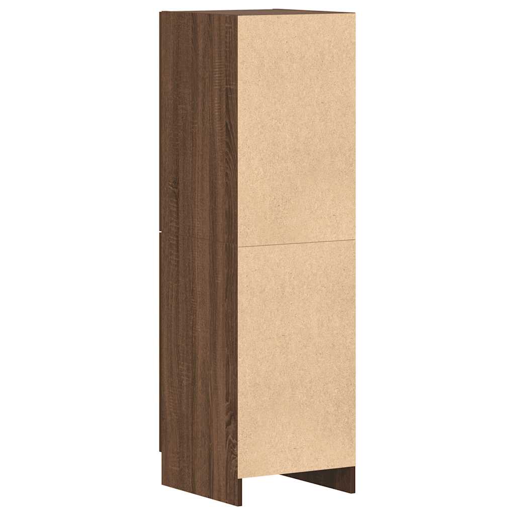 Küchenschrank Braun Eichen-Optik 38x41,5x131,5 cm Holzwerkstoff