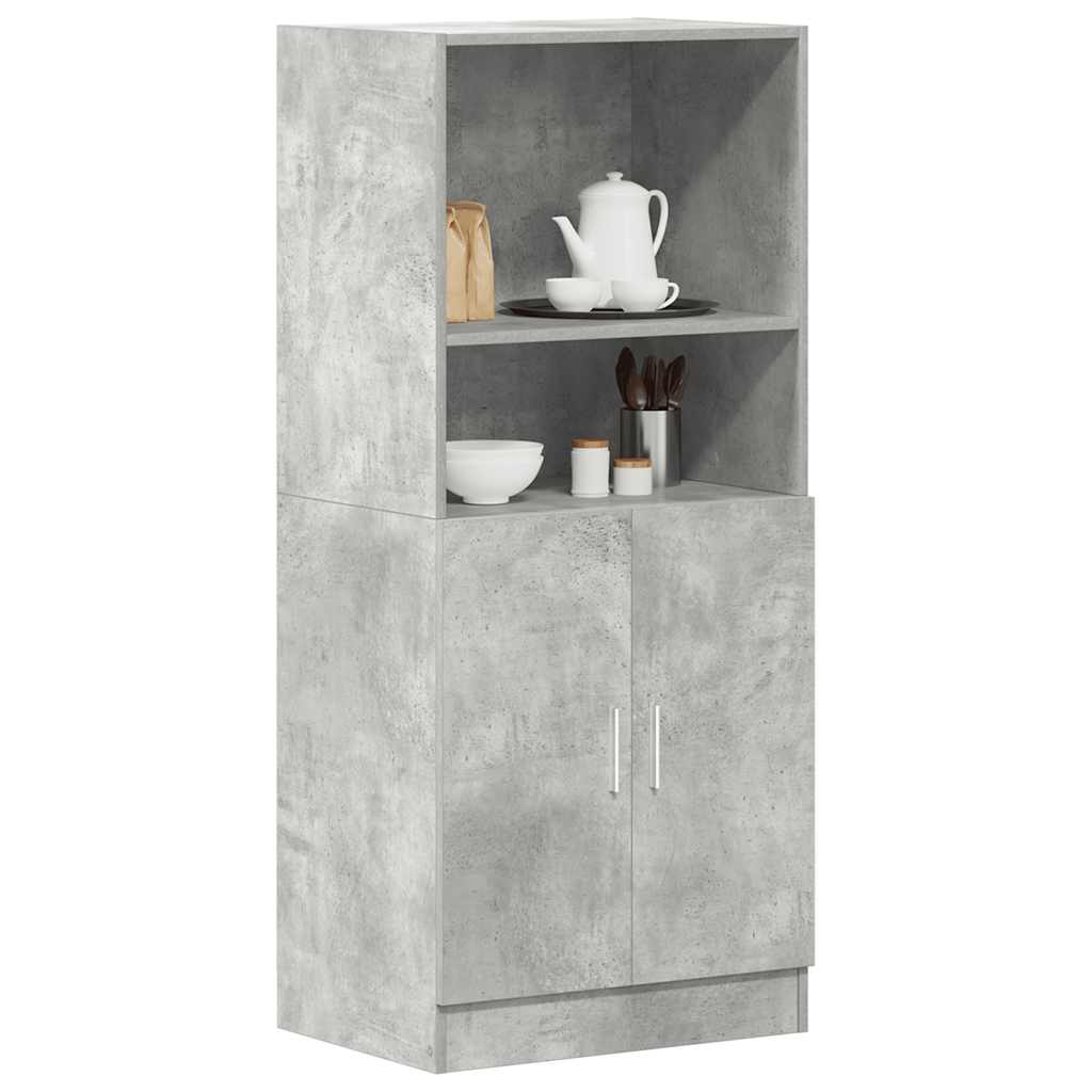 Küchenschrank Betongrau 57x41,5x131,5 cm Holzwerkstoff