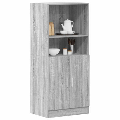 Küchenschrank Grau Sonoma 57x41,5x131,5 cm Holzwerkstoff