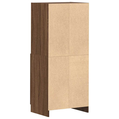 Küchenschrank Braun Eichen-Optik 57x41,5x131,5 cm Holzwerkstoff