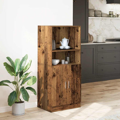 Küchenschrank Altholz-Optik 57x41,5x131,5 cm Holzwerkstoff