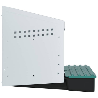 Hühner-Nistkasten 2 Fächer Wandmontage Verzinkter Stahl