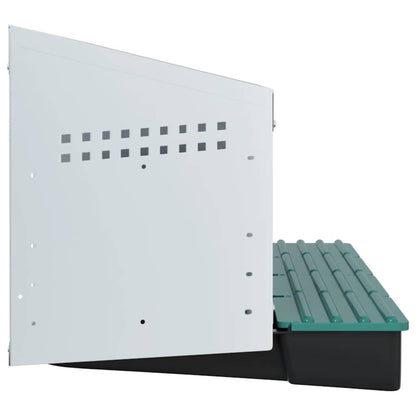 Hühner-Nistkasten 4 Fächer Wandmontage Verzinkter Stahl