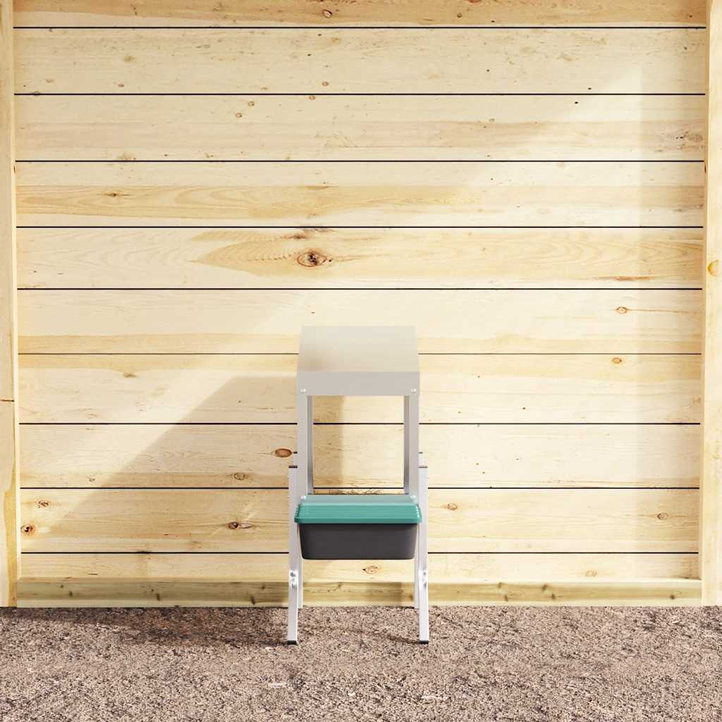 Hühner-Nistkasten 1 Abteil mit Beinen Verzinkter Stahl