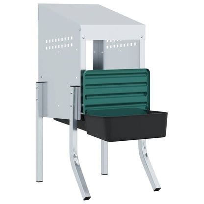 Hühner-Nistkasten 1 Abteil mit Beinen Verzinkter Stahl