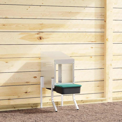 Hühner-Nistkasten 1 Abteil mit Beinen Verzinkter Stahl