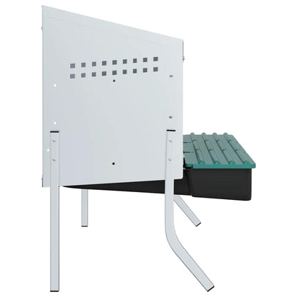 Hühner-Nistkasten 3 Fächer mit Beinen Verzinkter Stahl
