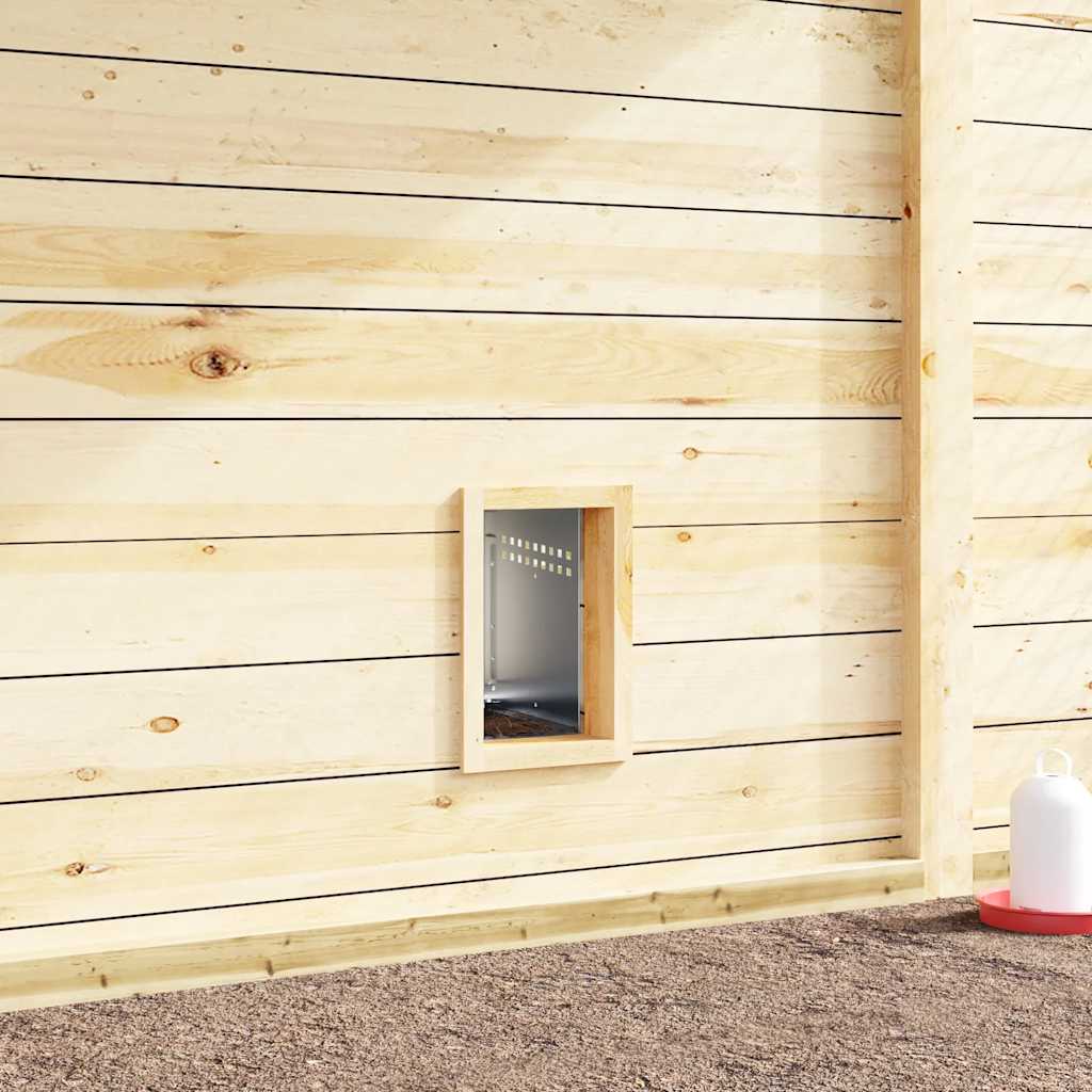 Hühner-Nistkasten 1 Fach Wandmontage Verzinkter Stahl