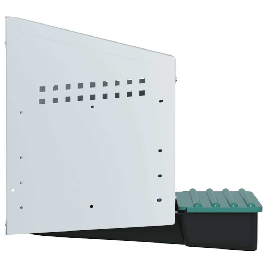 Hühner-Nistkasten 1 Fach Wandmontage Verzinkter Stahl