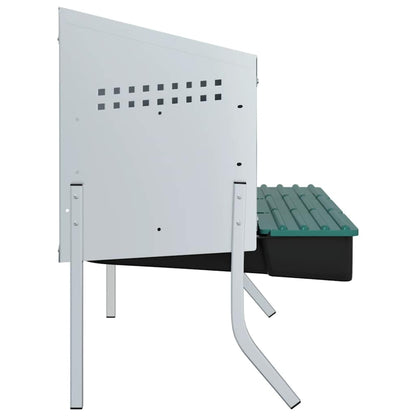 Hühner-Nistkasten 3 Fächer mit Beinen Verzinkter Stahl