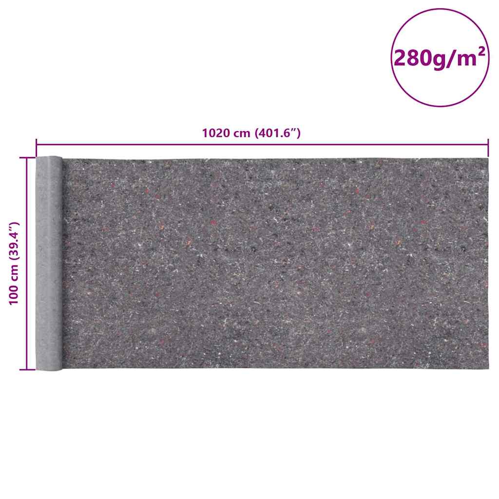 Rutschfeste Malervliese 2 Stk. 1020 cm 280 g/m² Grau