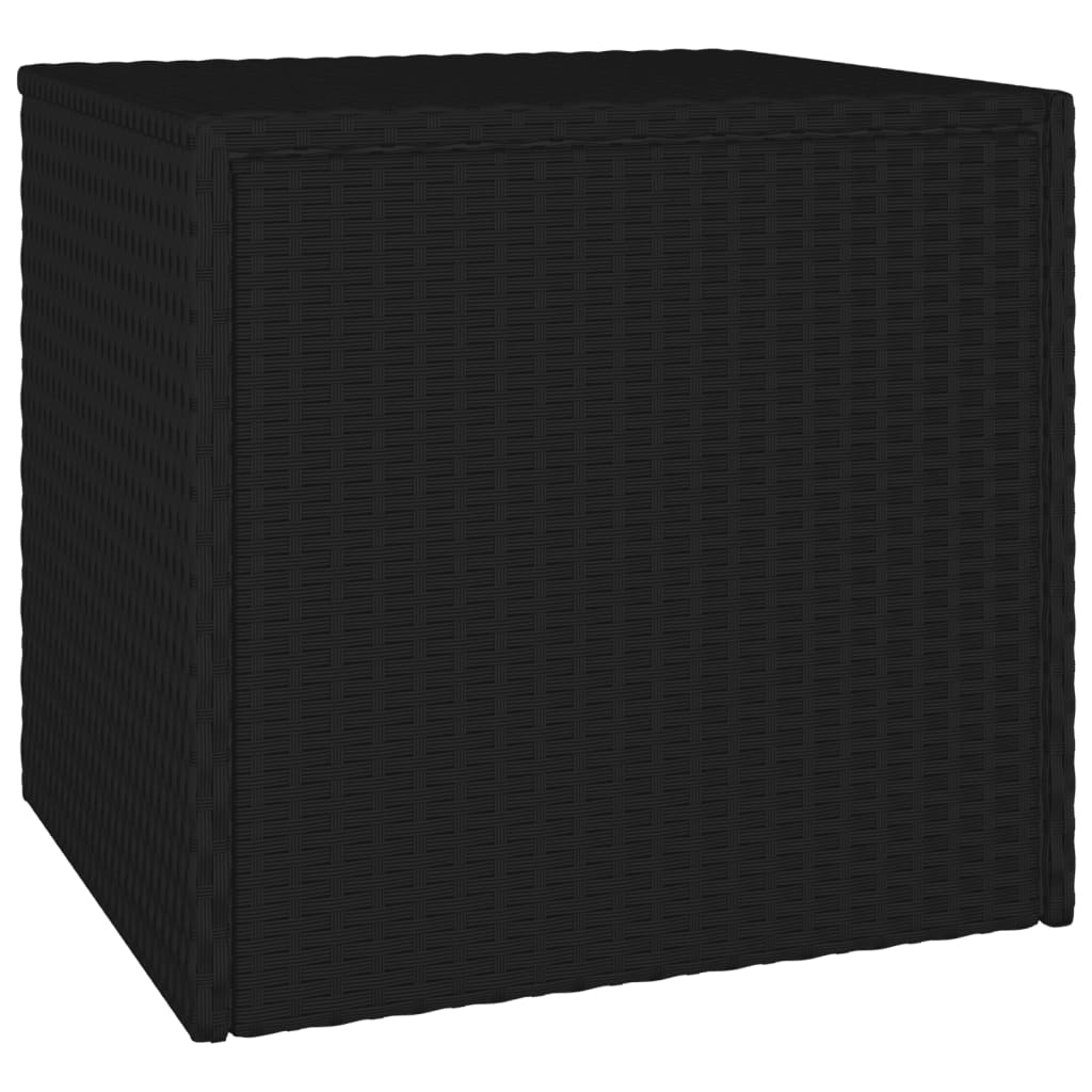 Garten-Beistelltische 3 Stk. Schwarz Poly Rattan