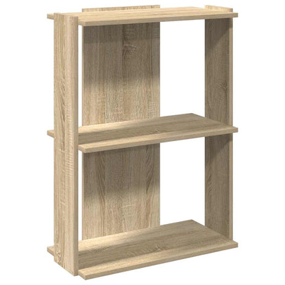 Bücherregal 3 Böden Sonoma-Eiche 60x30x80 cm Holzwerkstoff